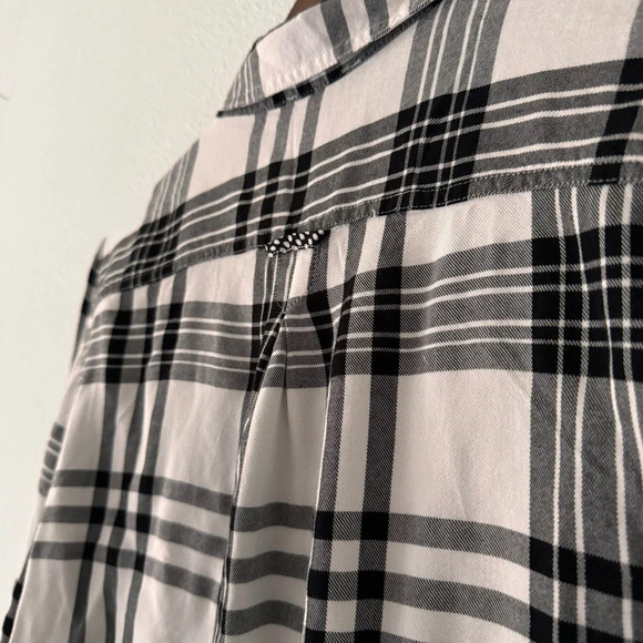 Como Vintage Plaid Flannel Button Down Cozy Grunge XL Bohemian Classic Breezy - Picture 7 of 15